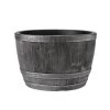Stewarts 61cm Pewter Effect Blenheim Half Barrel Planter -Outdoor Garden Care 5011431409312