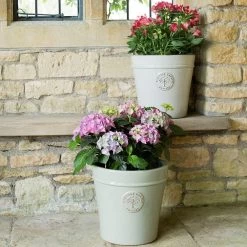 Woodlodge 41cm White / Cream Glazed Heritage Pot -Outdoor Garden Care 5021346424980 2
