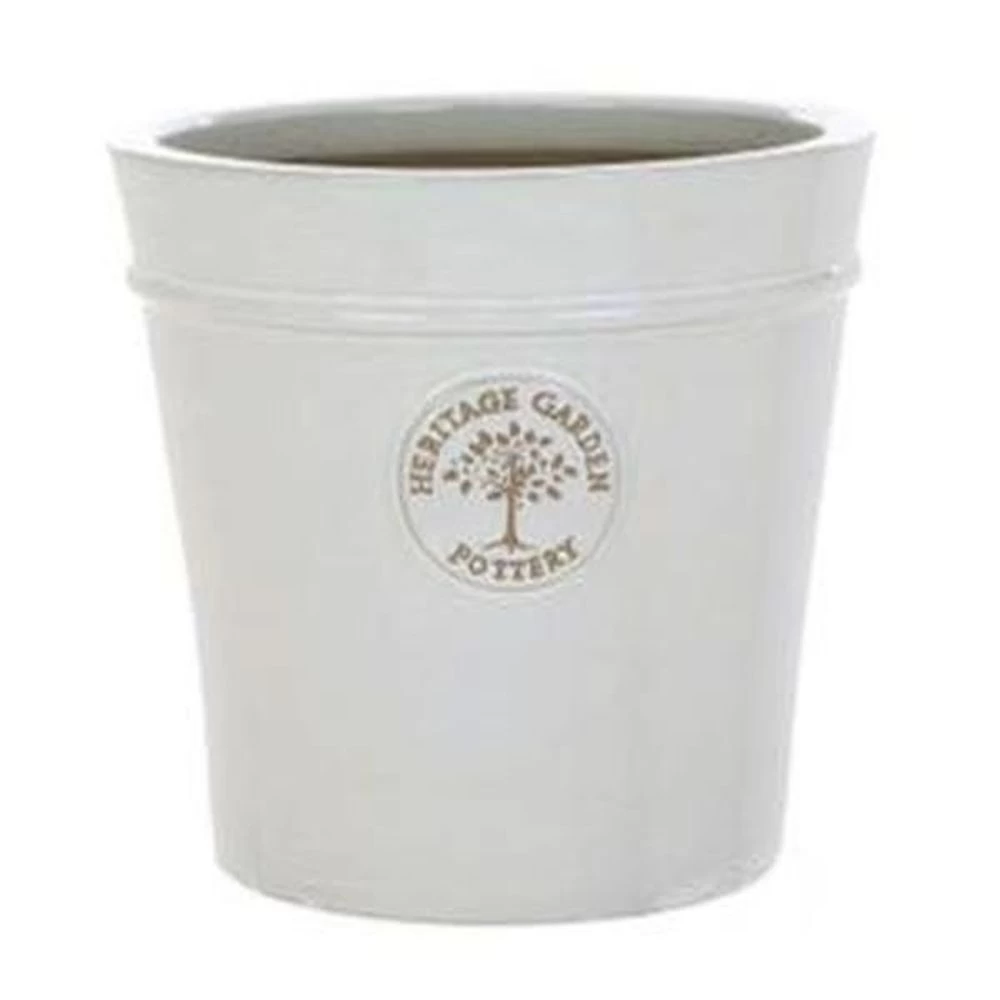 Woodlodge 33cm White / Cream Glazed Heritage Pot 3 Woodlodge 33cm White / Cream Glazed Heritage Pot