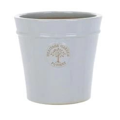Woodlodge 33cm Pastel Grey Glazed Heritage Pot