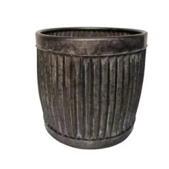 Woodlodge 30cm Rustic Pewter Churn Planter