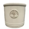Woodlodge 38cm White / Cream Glazed Heritage Cylinder Pot -Outdoor Garden Care 5021346500646 dfb0514a bf27 4b78 af9d 0fa14863b2b5