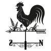 Primus Metal Cockerel Silhouette Weathervane -Outdoor Garden Care 5023353266010 bb019044 a352 46d7 8657 a9942827e9f5