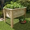 Zest 4 Leisure 1m Deep Root Wooden Planter -Outdoor Garden Care 5027003000184 34920cd7 248d 48de b857 cd930a6b1599