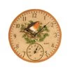 Outside In 12" Robin Wall Clock & Thermometer -Outdoor Garden Care 5050642006347 d760ce7c b8a4 40e3 a702 7eff3f59828c