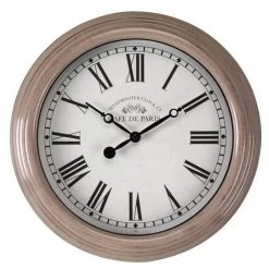 Outside In 12" Grey Biarritz Clock