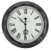 Outside In 12" Black Biarritz Clock 2 Outside In 12" Black Biarritz Clock -Outdoor Garden Care 5050642016933