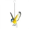 La Hacienda Hanging Metal Blue Tit In Flight 1 La Hacienda Hanging Metal Blue Tit In Flight -Outdoor Garden Care 5055025558611