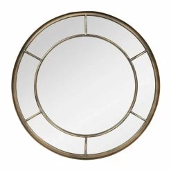 La Hacienda 60cm Valencia Round Steel Indoor/Outdoor Mirror