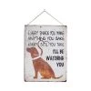 La Hacienda 40cm I'll Be Watching You Labrador Metal Sign -Outdoor Garden Care 5055025559311