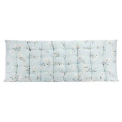 Ascalon 110cm Flower Blue Bench Seat Pad