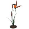 Vivid Arts 60cm Kingfisher On Metal Bulrushes - XMW-SC19-D