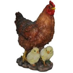 Vivid Arts 35cm Standing Hen With Chicks - XRL-HFAM-B