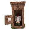 Vivid Arts 20cm Gnaughty Gnome In Outhouse -Outdoor Garden Care 5055195035370