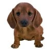 Vivid Arts 20cm Brown Dachshund Puppy -Outdoor Garden Care 5055195035523