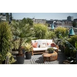 Elho 30cm Living Black Greenville Round Planter -Outdoor Garden Care 8711904332358 5