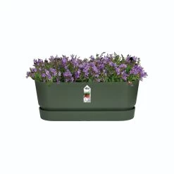 Elho 70cm Living Concrete Greenville Trough Long -Outdoor Garden Care 8711904357764 3