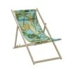 Madison 120cm Light Blue La Grave Wooden Beachchair -Outdoor Garden Care 8713229373511