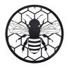 Fallen Fruits 60cm Round Bee Metal Wall Art -Outdoor Garden Care 8714982194092