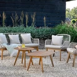 Decoris 55cm Acacia Seville Outdoor Wooden Side Table 7 Decoris 55cm Acacia Seville Outdoor Wooden Side Table -Outdoor Garden Care 8720093955033 3